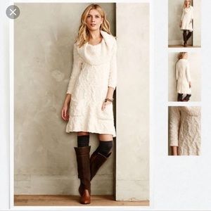 Beautiful sleeping on snow Meli sweater dress NWOT